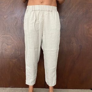 Undyed linen pants-tags removed